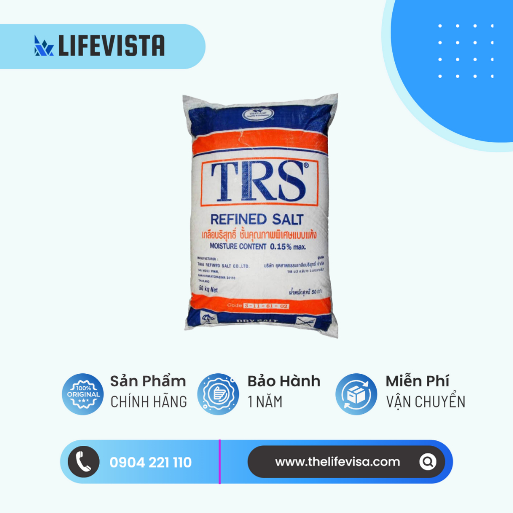 50Kg Muối Tinh Khiết Hồ Bơi, Muối Tinh Khiết 99%, Muối Thái Lan Chuyên Cho Hồ Bơi, Muối Hồ Bơi