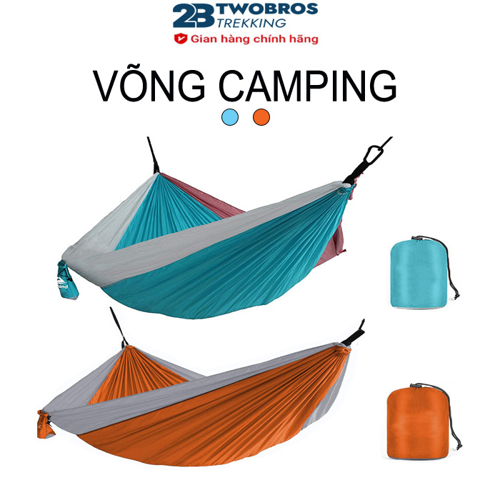 Võng Camping, Võng Dã Ngoại 260*140cm gấp gọn siêu nhẹ, Mang đi Cắm Trại, Dã Ngoại tiện lợi (Kèm Túi, Dây, Móc)