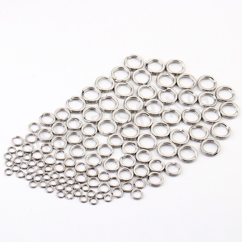 RING TRÒN.COMBO 10-50 Cái KHOÁ TRÒN DÙNG CHO CÂU CÁ KHÔNG RỈ