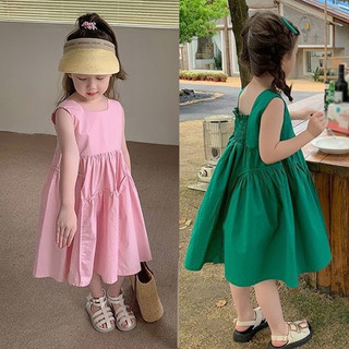 Đầm sát nách chất Kate Hàn cho bé dạo phố 11-37kg