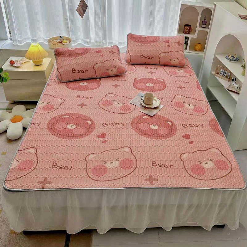 Vỏ gối ôm trần cao su Home bedding's có dây rút 2 đầu kích thước 35x100cm