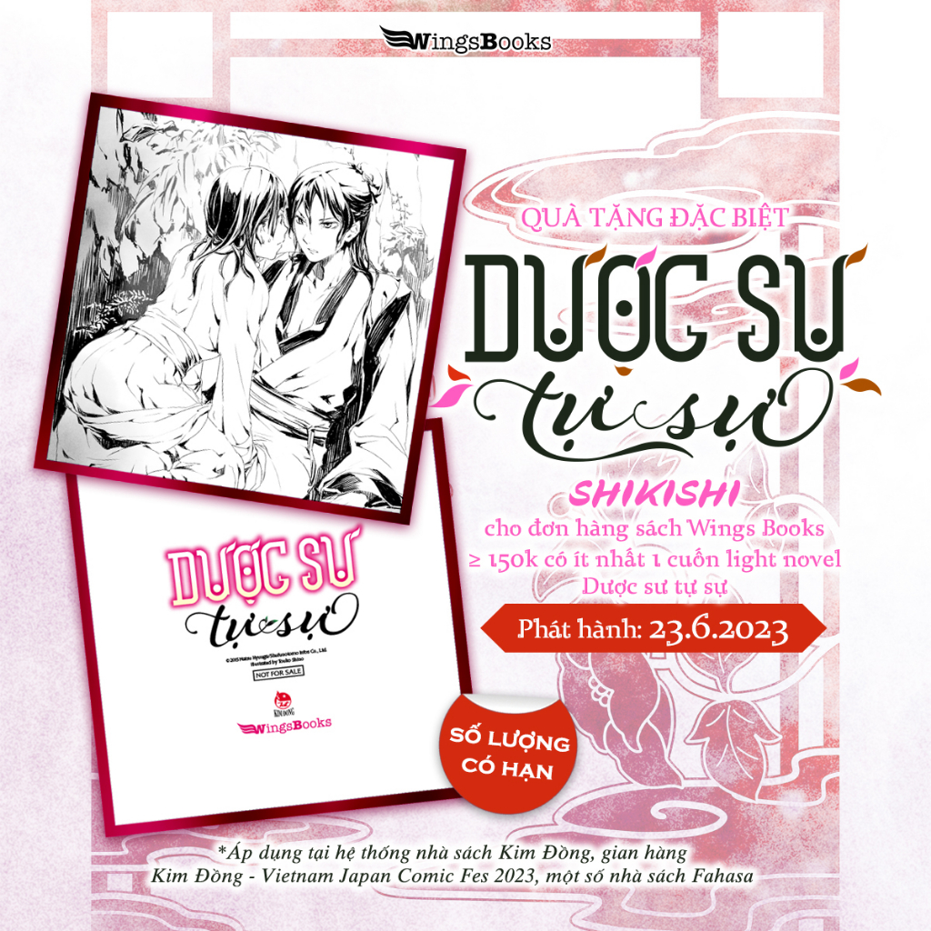 Combo Dược Sư Tự Sự  manga tập 9+10 và light novel tập 3