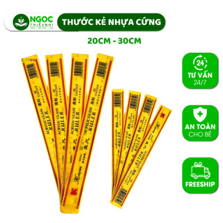 Thước kẻ 😍freeship😍 thước nhựa cứng 20cm và 30cm