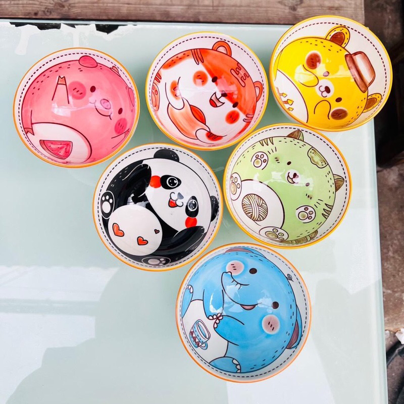 Chén bát ăn cơm hình con vật ngộ nghĩnh dễ thương cho bé thích thú trong mỗi bữa ăn