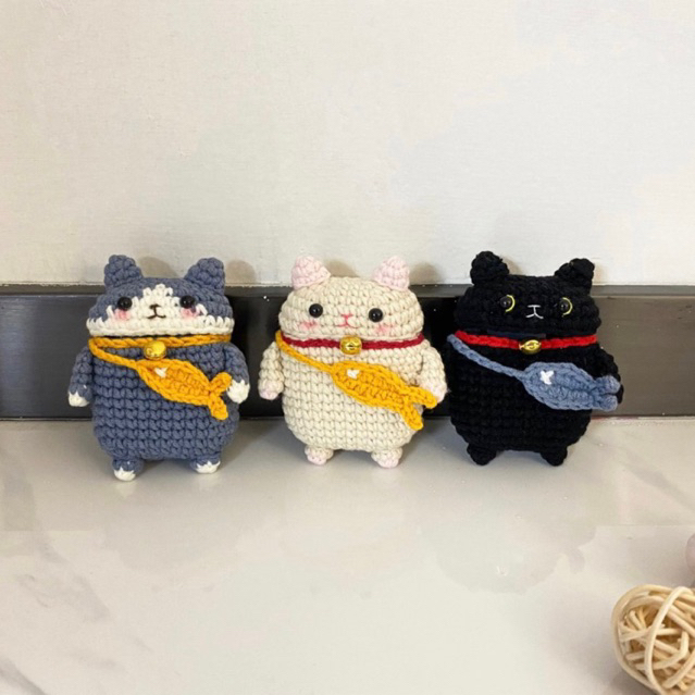 Ốp Case Airpods 1/2/Pro/3 Bằng Len - Case Airpod Mèo Len - Airpod Handmade- Case Airpod Bằng Len