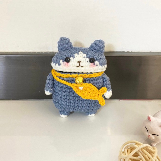 Ốp Case Airpods 1/2/Pro/3 Bằng Len - Case Airpod Mèo Len - Airpod Handmade- Case Airpod Bằng Len