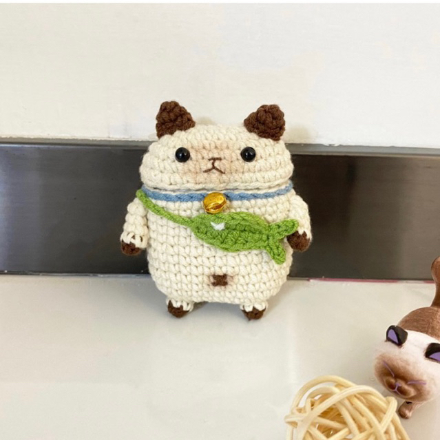 Ốp Case Airpods 1/2/Pro/3 Bằng Len - Case Airpod Mèo Len - Airpod Handmade- Case Airpod Bằng Len