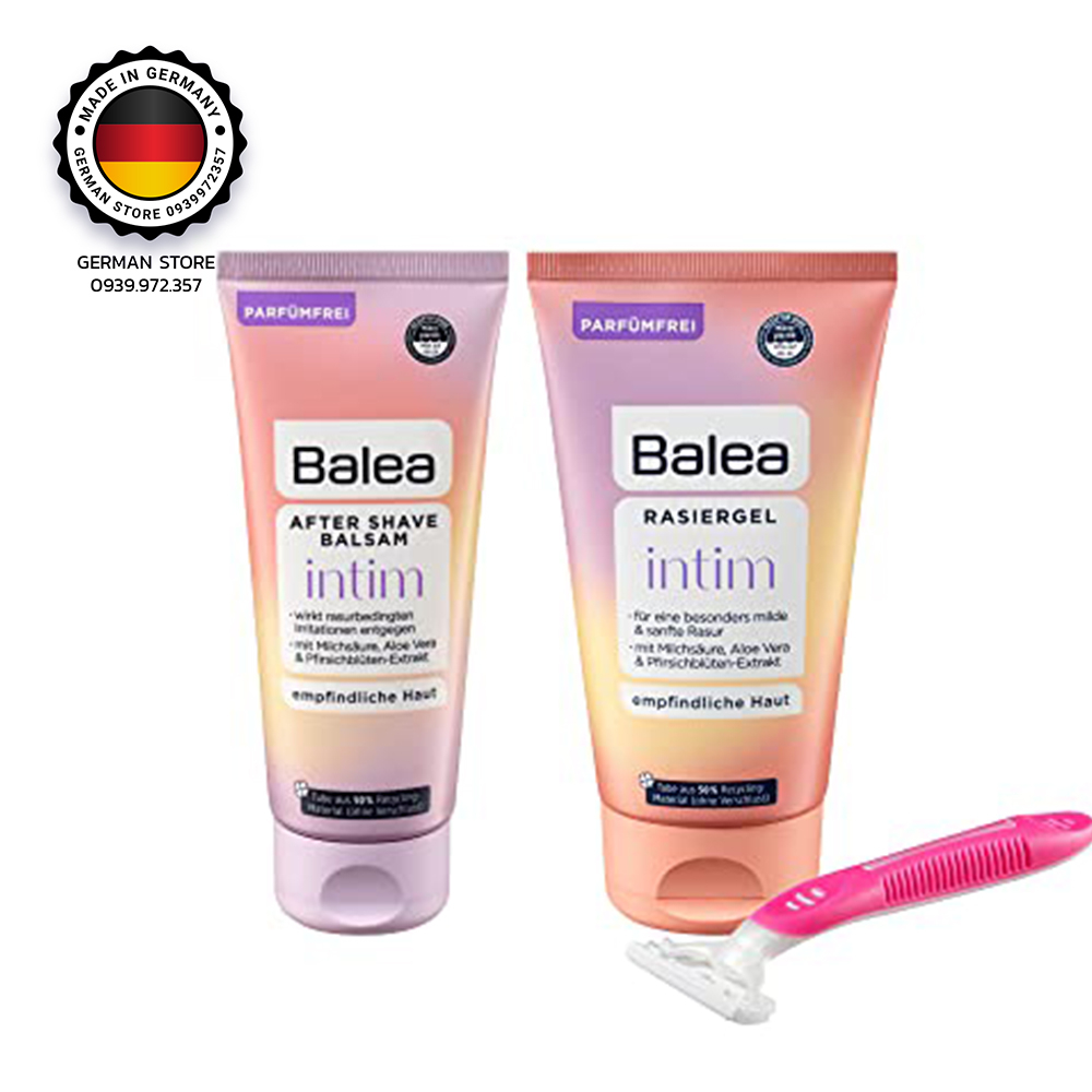 [Hàng Đức] KEM DƯỠNG SAU KHI CẠO, WAX LÔNG Balea intim ,100ml