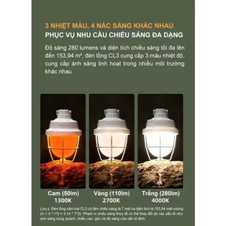 Đèn lều cắm trại Klarus Cl3