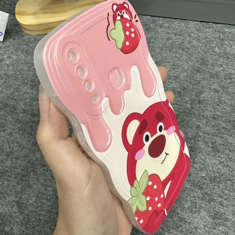 Case ốp lưng Vivo Y11 Y12 Y15 Y17 U10 dẻo gấu dâu lotso siêu dễ thương viền lượn sóng bảo vệ camera