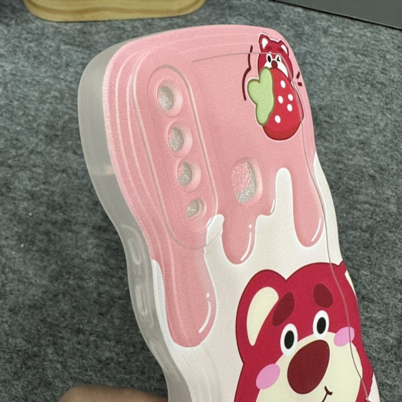 Case ốp lưng Vivo Y11 Y12 Y15 Y17 U10 dẻo gấu dâu lotso siêu dễ thương viền lượn sóng bảo vệ camera