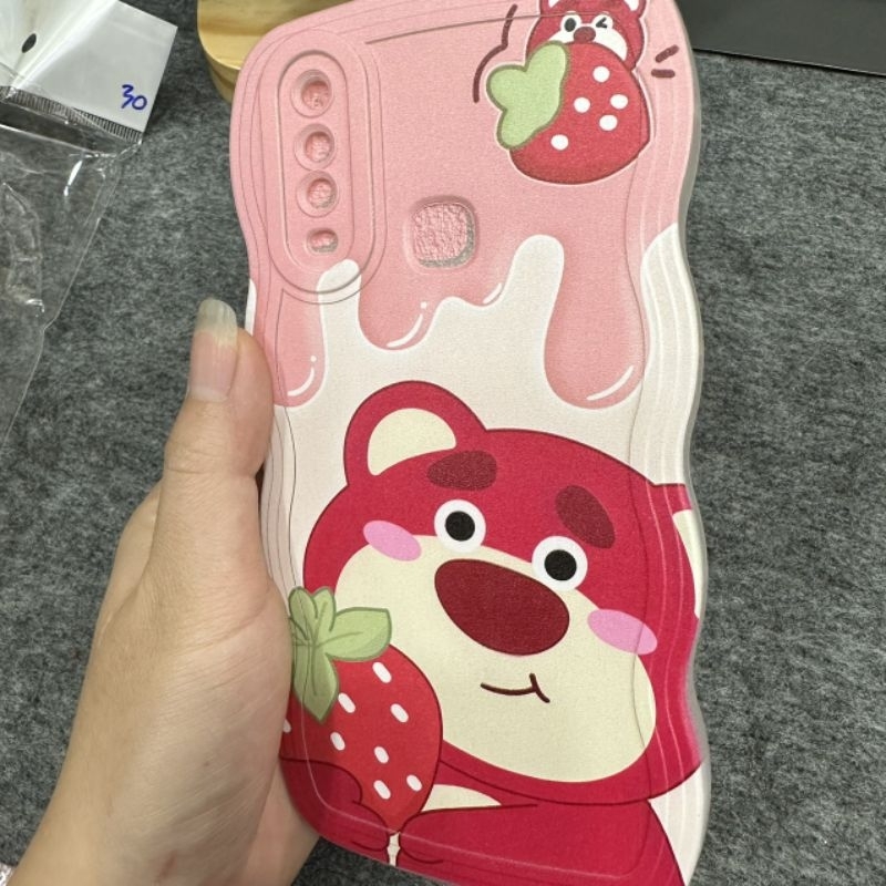 Case ốp lưng Vivo Y11 Y12 Y15 Y17 U10 dẻo gấu dâu lotso siêu dễ thương viền lượn sóng bảo vệ camera