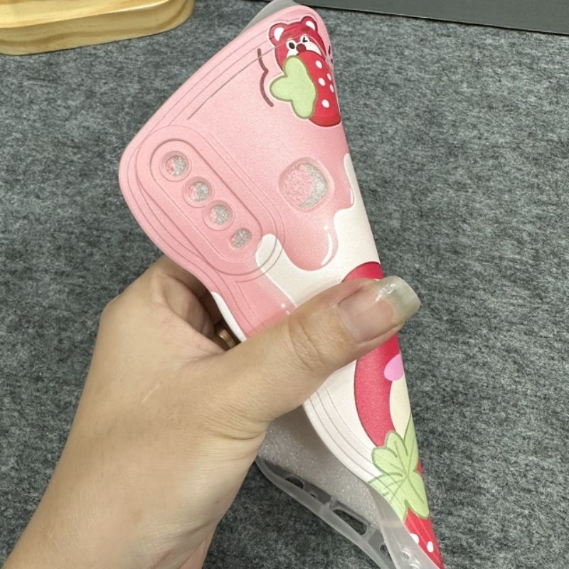 Case ốp lưng Vivo Y11 Y12 Y15 Y17 U10 dẻo gấu dâu lotso siêu dễ thương viền lượn sóng bảo vệ camera