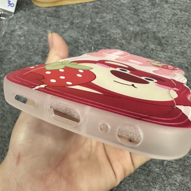 Case ốp lưng Vivo Y11 Y12 Y15 Y17 U10 dẻo gấu dâu lotso siêu dễ thương viền lượn sóng bảo vệ camera