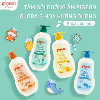 Sữa tắm gội toàn thân cho bé Pigeon 700ml đủ hương