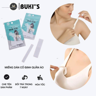 Băng dính thời trang cố định quần áo - Set 36 miếng băng dính 2 mặt thời trang chống lộ, hở ngực BUKI