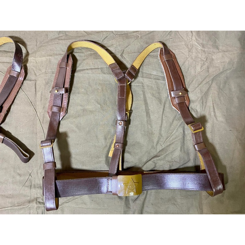 Thắt Lưng Và Bộ Dây Đeo Trang Bị Chữ Y Liên Xô Năm 1960 Lưu Kho Chưa Sừ Dụng