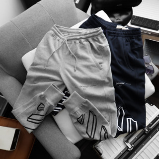  Quần Jogger Off cotton form slim Unisex  Quần thun dài ống bo bigsize   50kg - 100kg   - 3bros Quần áo 