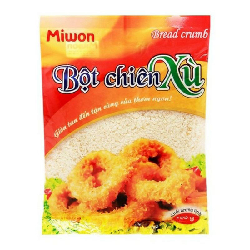 Bột chiên Xù màu trắng 100g Mới