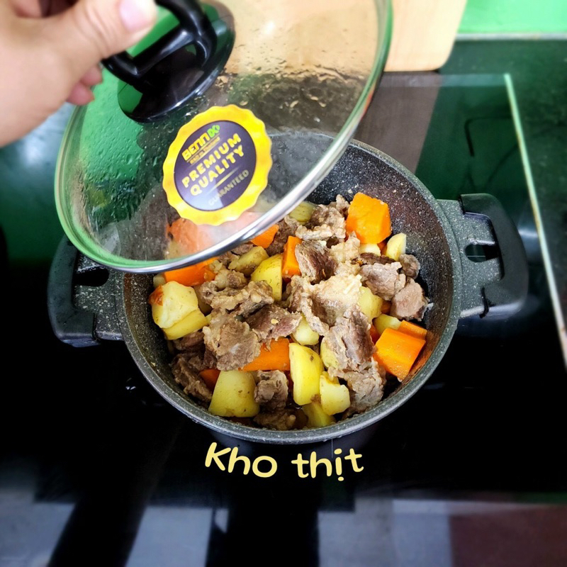 Nồi vân đá ,bộ nồi bếp từ chống dính, bộ nồi nấu bếp từ vân đá,nồi kho cá ,kho thịt, nồi dùng cho bếp từ Bennix Terra