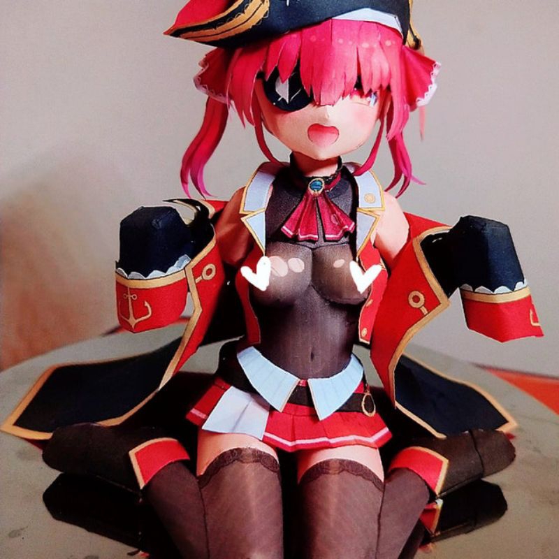 Mô hình giấy anime girl  VTuber Hololive : Marine