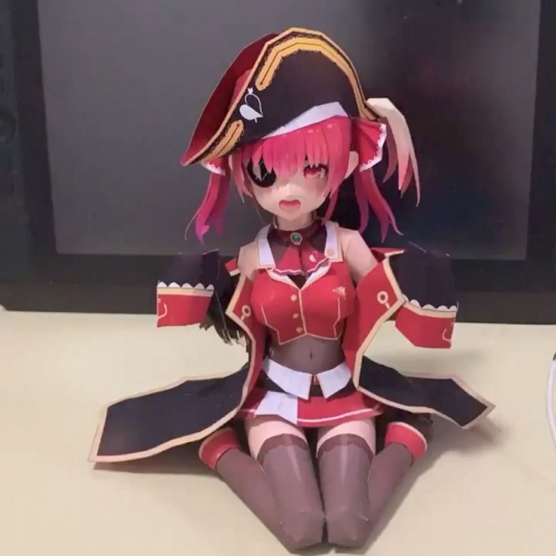 Mô hình giấy anime girl  VTuber Hololive : Marine