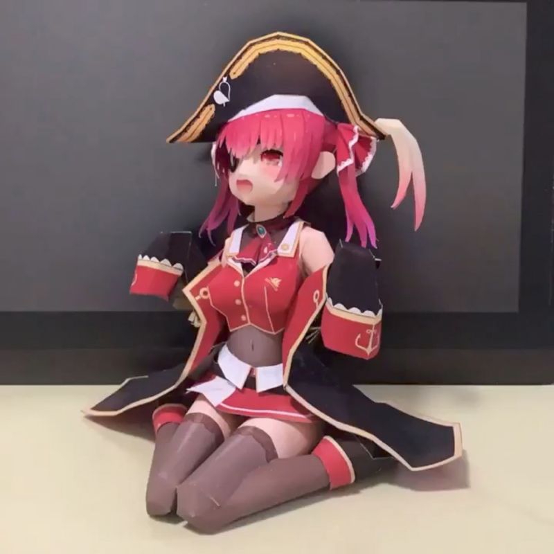 Mô hình giấy anime girl  VTuber Hololive : Marine