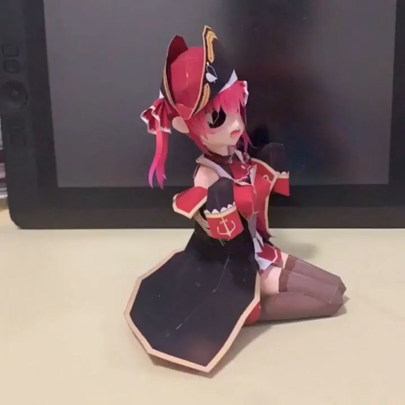 Mô hình giấy anime girl  VTuber Hololive : Marine