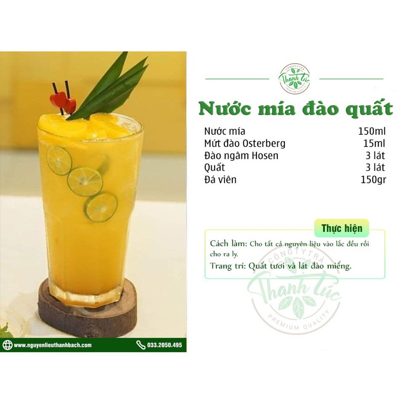 Đào vàng ngâm đóng lon Hosen 825g