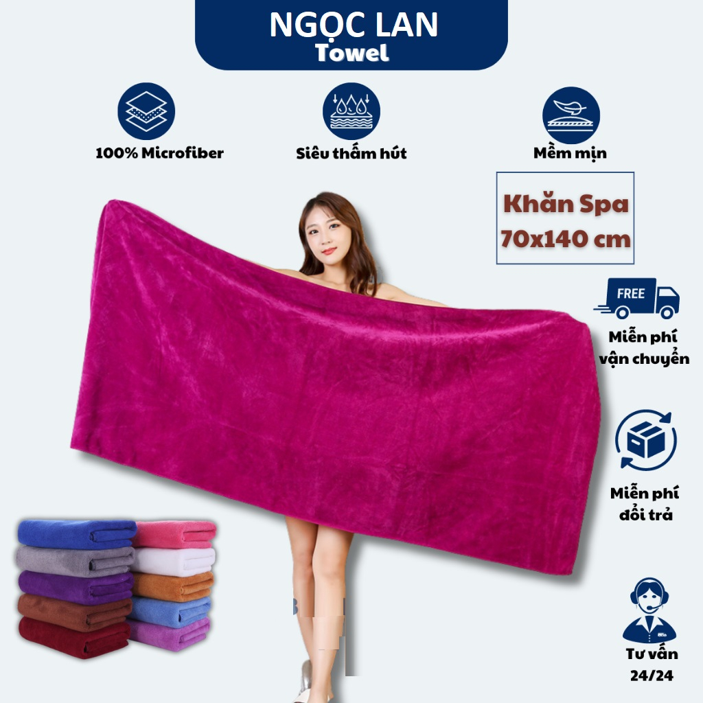 [KT: 70*140cm] Khăn body quấn người, khăn tắm spa, khăn đắp người spa - Hàng loại 1 dày dặn mềm mịn và siêu thấm HÚT | BigBuy360 - bigbuy360.vn