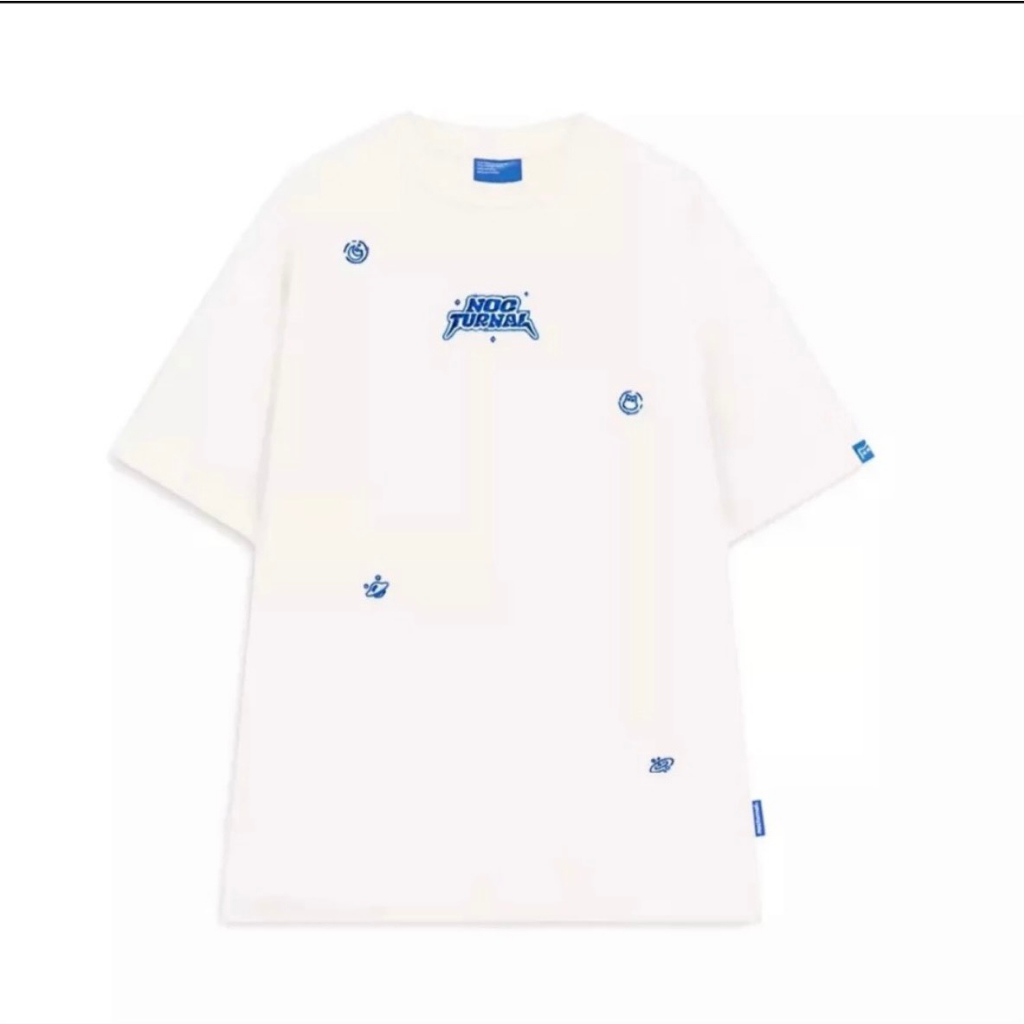 Áo thun, áo phông thêu nổi chữ NOCTUNNAL Galaxy tee from rộng cotton 100%