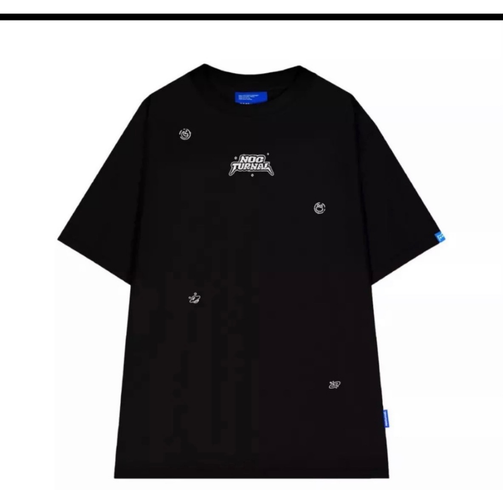 Áo thun, áo phông thêu nổi chữ NOCTUNNAL Galaxy tee from rộng cotton 100%