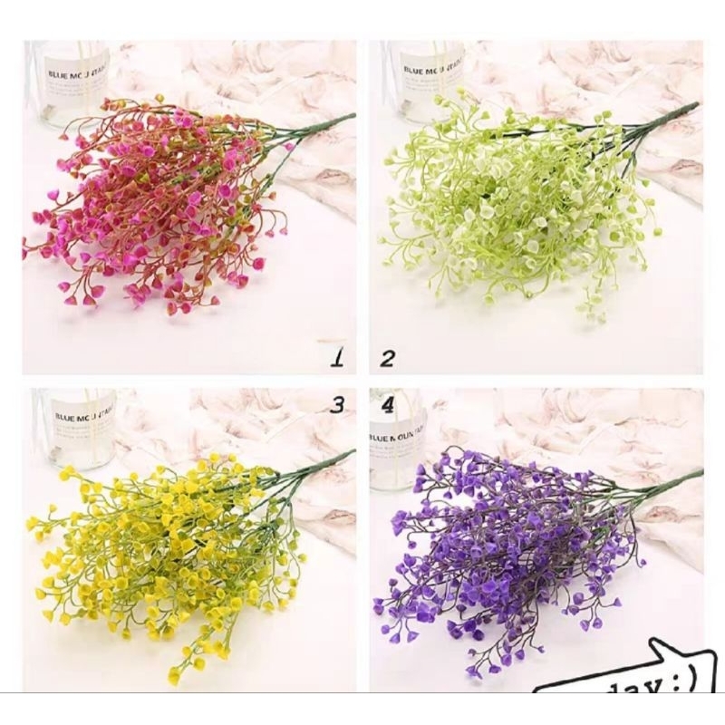 Cụm cỏ điểm hoa linh lan 7 nhánh
