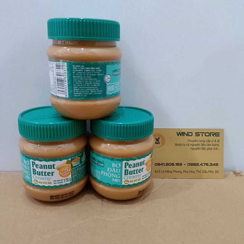 Bơ đậu phộng min Golden Farm 170g