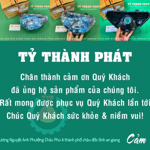 Chóa đèn Mio củ kiếng Xanh zin