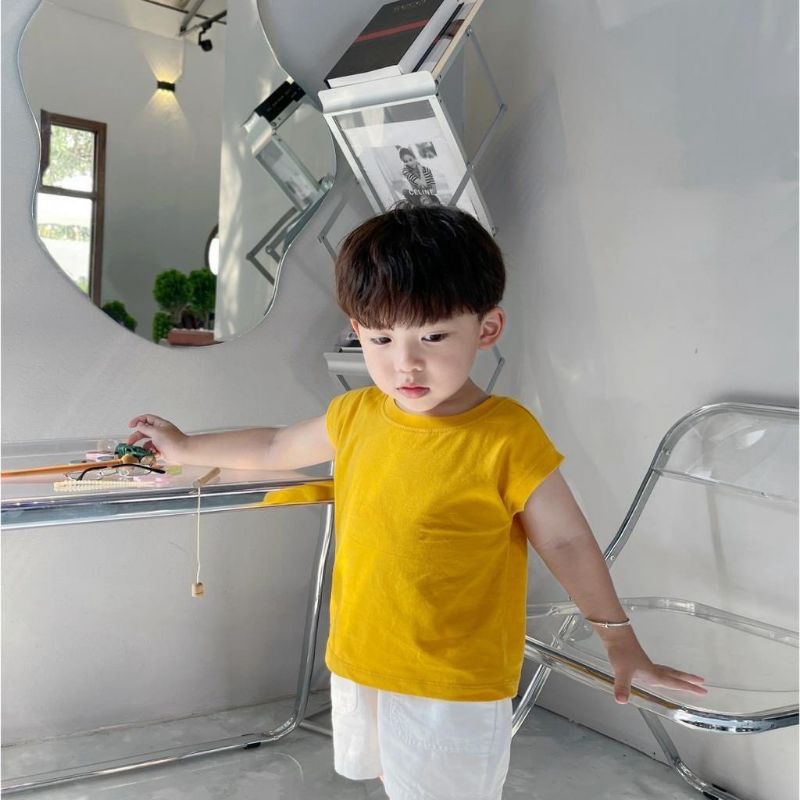 Áo thun sát nách hàn quốc cho bé 8_24kg chất liệu thun cotton 4 chiều