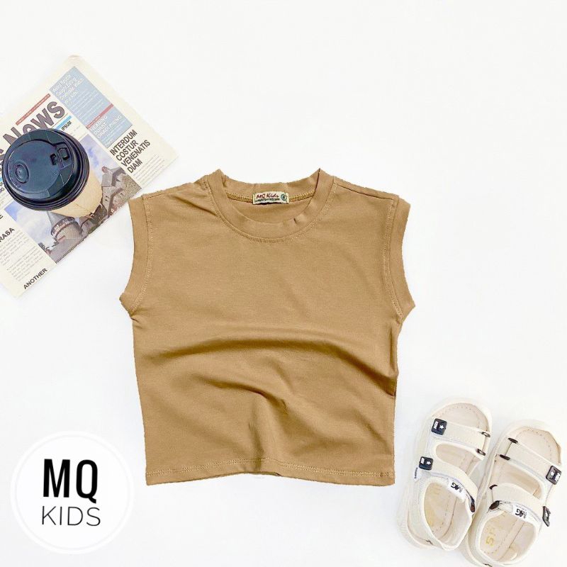 Áo thun sát nách hàn quốc cho bé 8_24kg chất liệu thun cotton 4 chiều