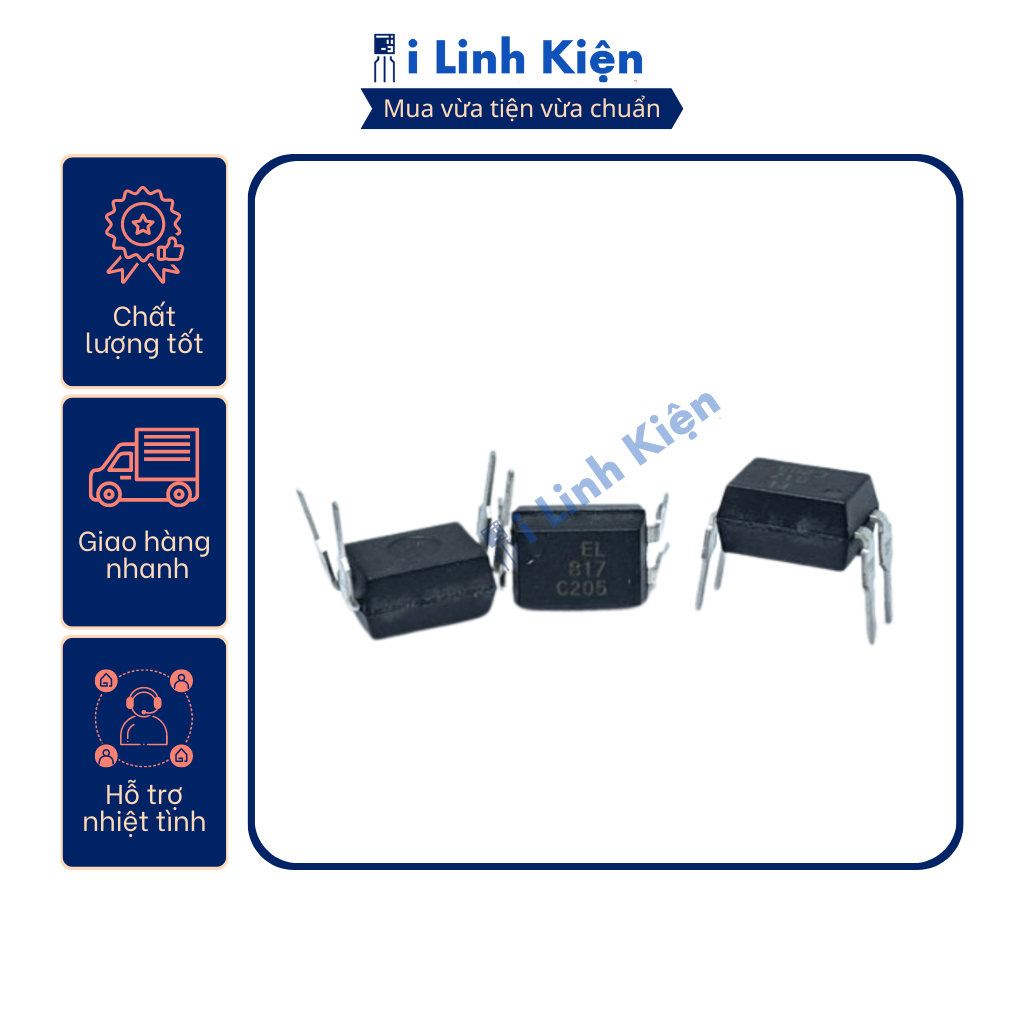 Ic quang EL817 EL817C SOP-4/DIP-4 chính hãng Everlight