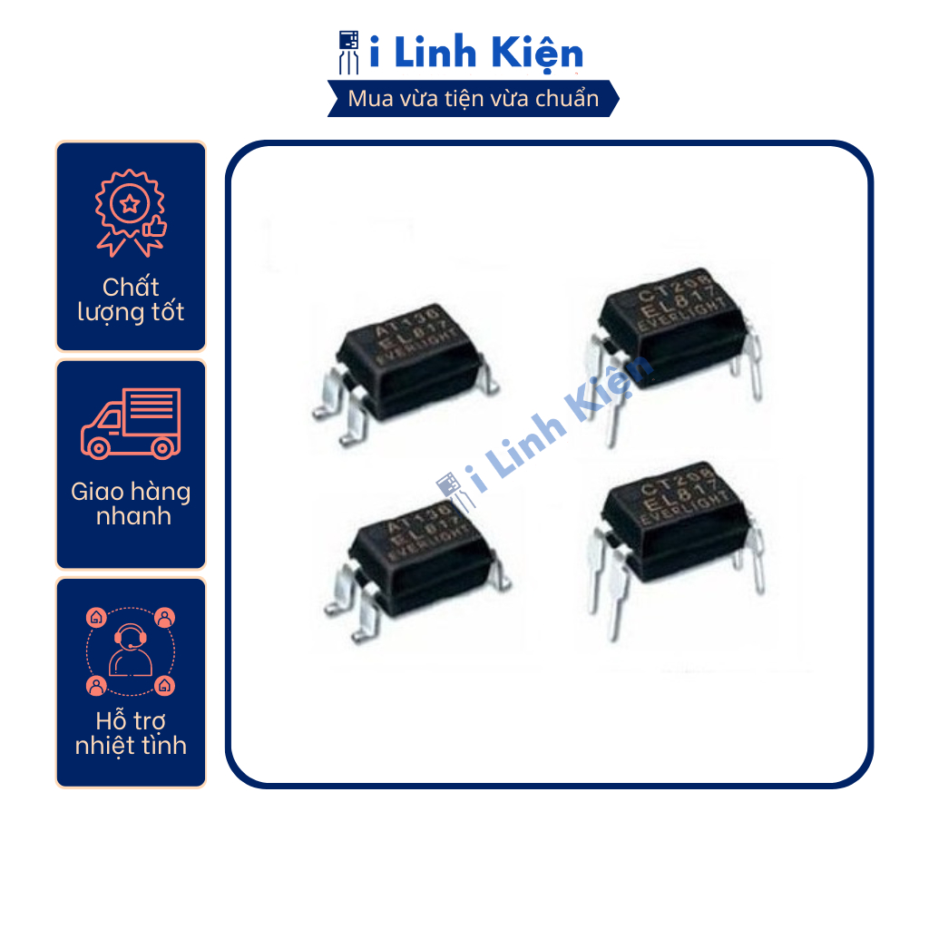 Ic quang EL817 EL817C SOP-4/DIP-4 chính hãng Everlight
