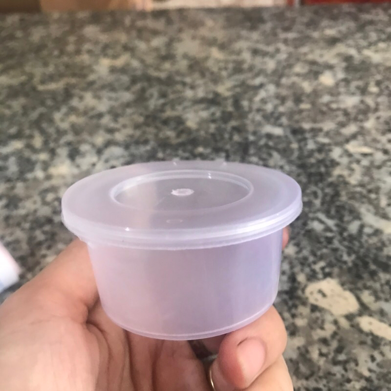 50 hũ bánh flan nhựa có nắp dùng 1 lần