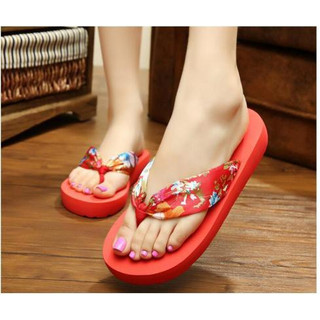 Dép nữ xỏ ngón đi dạo phố, đi trong nhà, đi biển - Đế cao 3.3cm PT UTIHOME