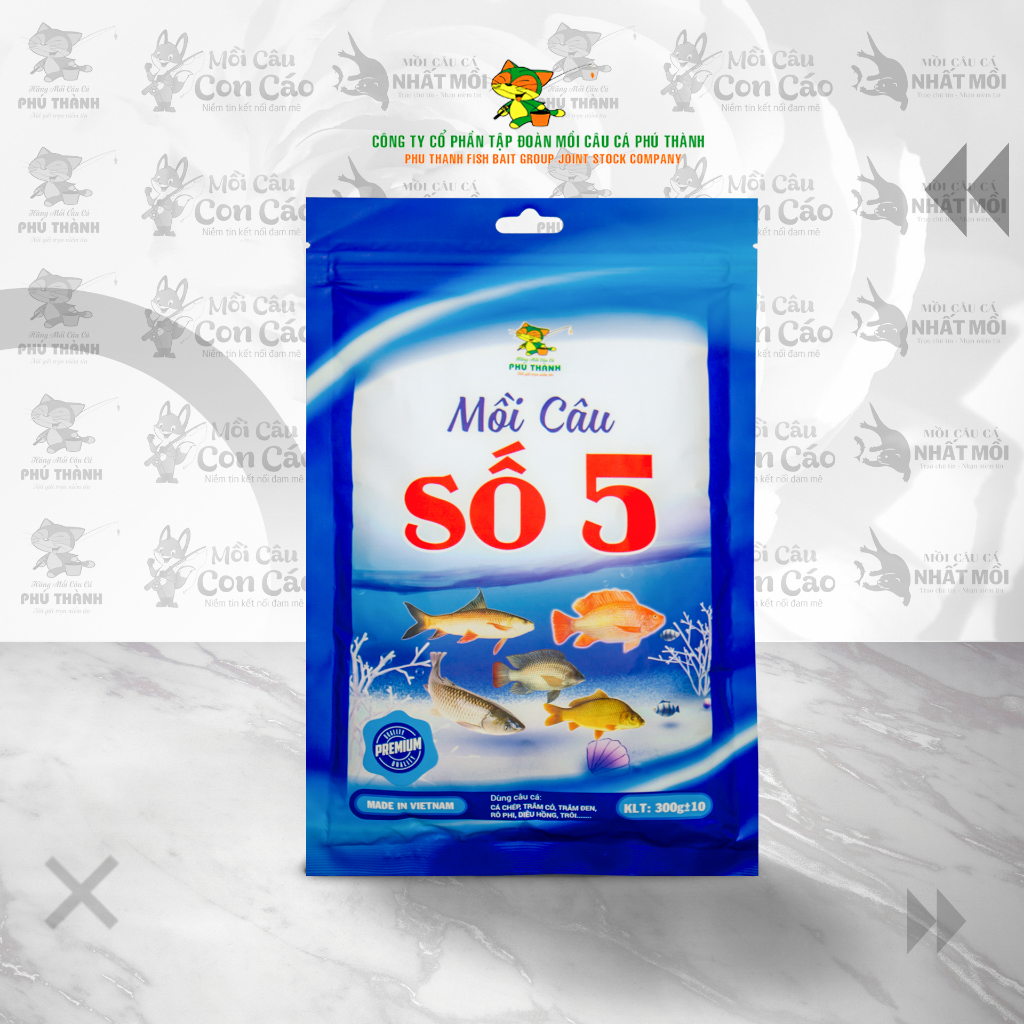 Mồi câu số 5 mồi câu cá Phú Thành