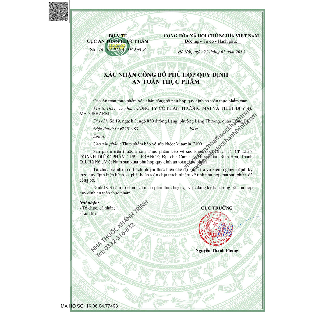 Viên uống Vitamin E Đỏ - hỗ trợ đẹp sáng da, giảm thâm nám, gãy móng, gãy tóc, ngừa lão hóa