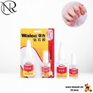 Keo Dán Móng Waloc Keo Đa Năng Bê Tông Gắn Charm Đá - Nails Red
