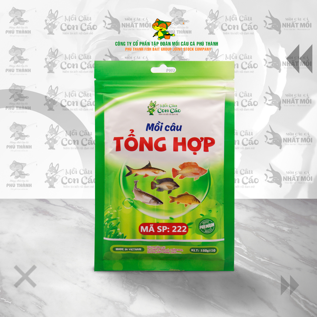 Mồi câu mã 222 mồi câu tổng hợp Con Cáo chính hãng Phú Thành 150g