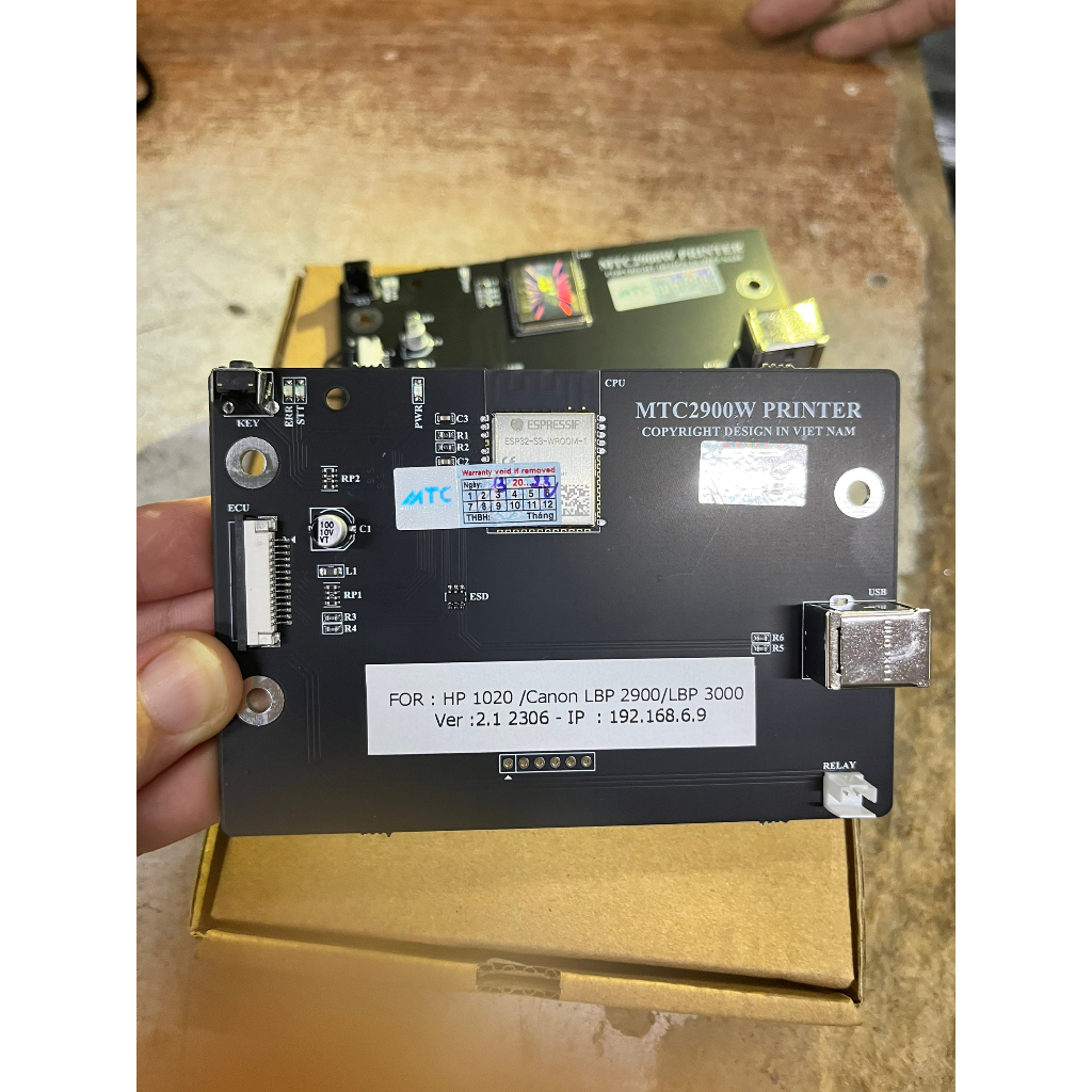 CẠC FOMATER 2900 ĐỜI MỚI CÓ KẾT NỐI WIFI DÙNG CHO MÁY IN HP 1010 / HP 1018/ HP 1020 / CANON 2900/ CANON 3000 - AALO.VN