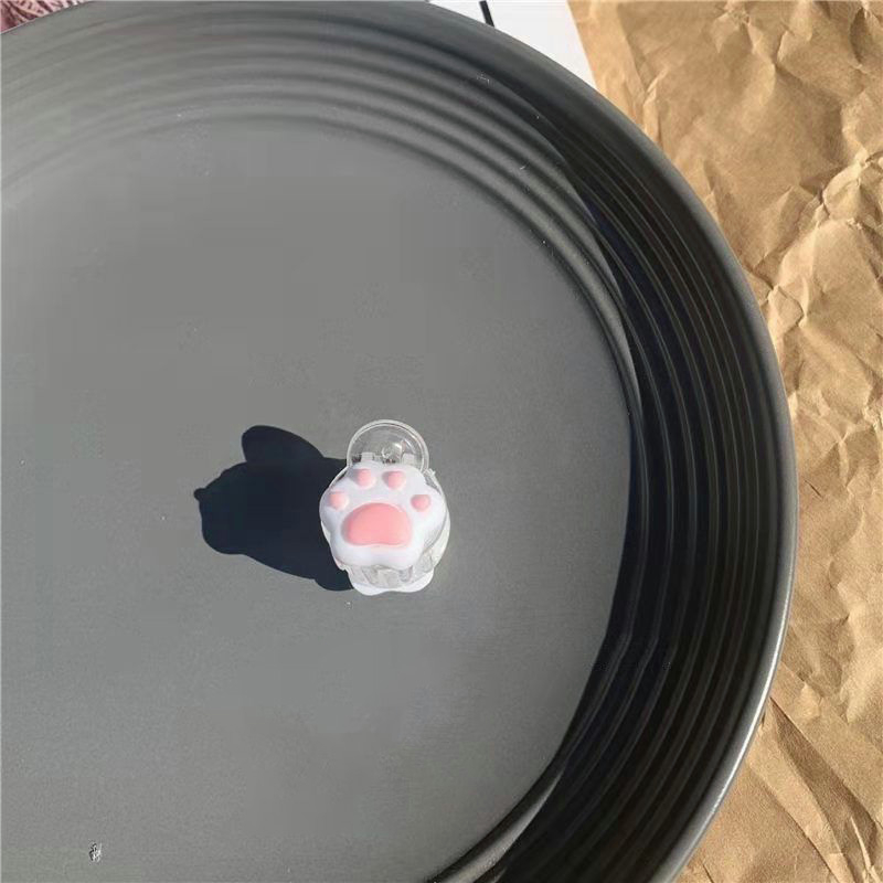 🍒🍒CHERRYKOKO Kẹp Tóc Mini Hình Chân Mèo Dễ Thương phong cách Hàn Quốc cho nữ