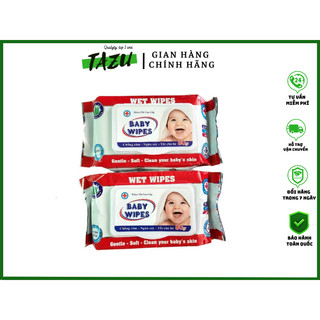 Khăn giấy ướt baby wipes không mùi 80gram
