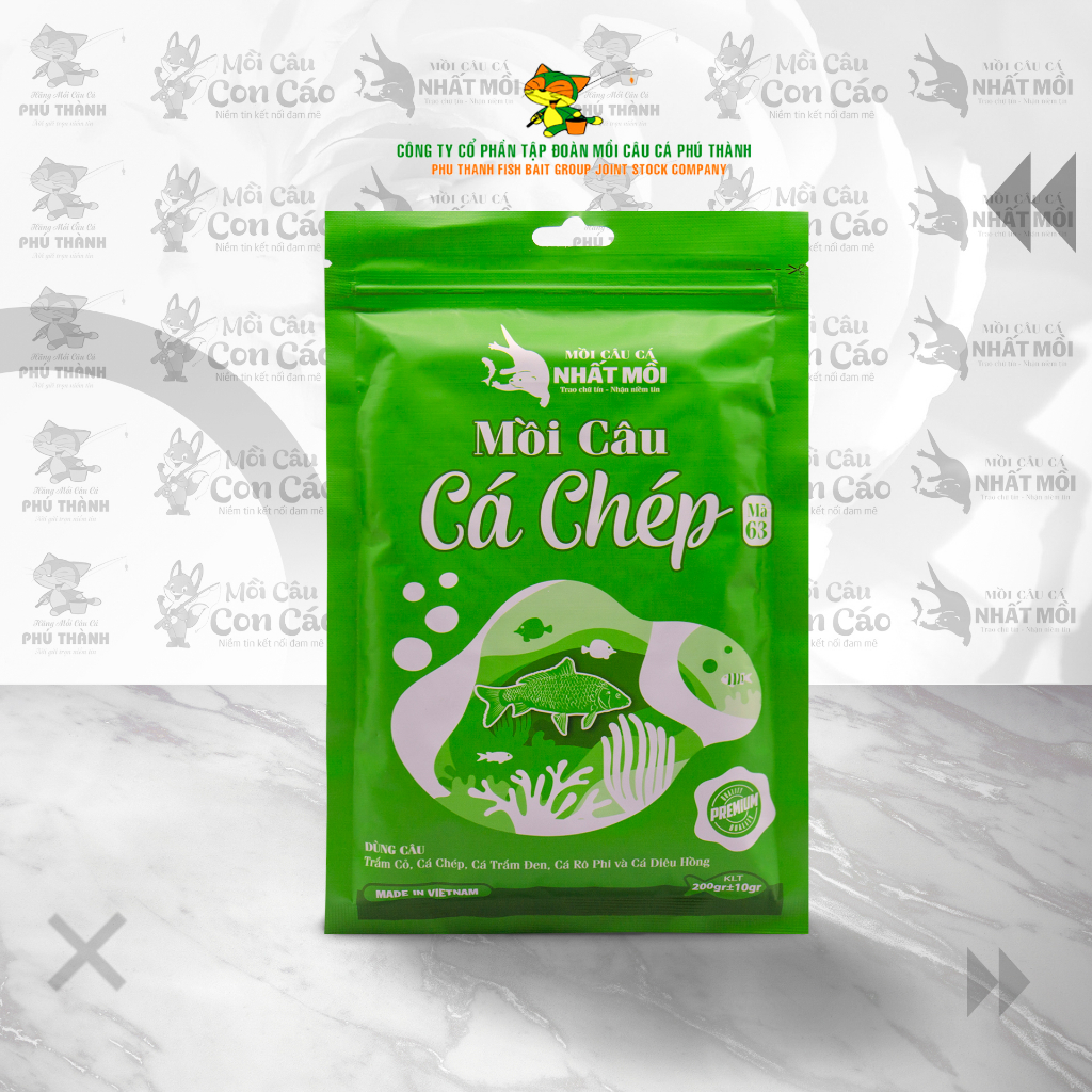 Mồi câu cá chép Nhất Mồi mã 63 chính hãng Phú Thành 200g