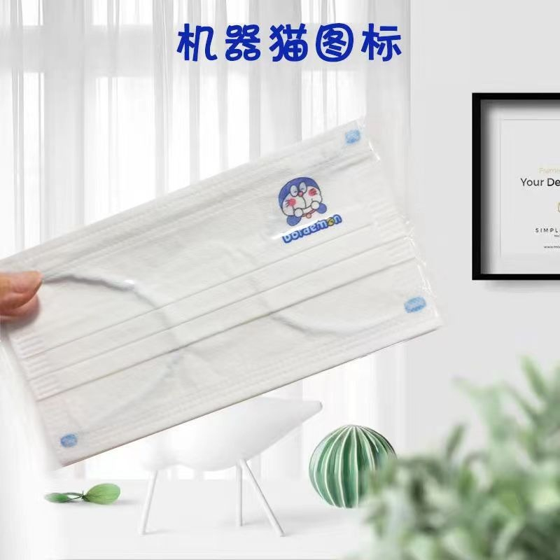 [Set 10 cái] Khẩu trang cute y tế in hình Doremon hoạt tiết người lớn hot trend chất liệu cao cấp